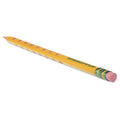 Ticonderoga Groove Pencils, HB (#2), Black Lead, Yellow Barrel, 10/Pack