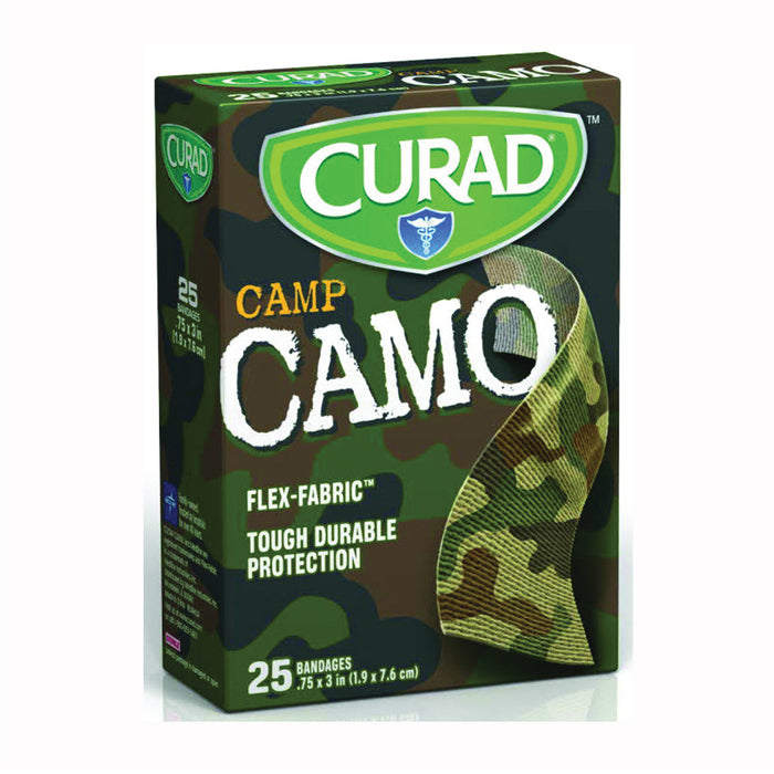 Curad Kids Adhesive Bandages, Green Camouflage, 3/4" X 3" by Pasteur Pharmacy