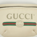 Gucci White Logo Belt Bag Small #1406 by Bolt Boutique