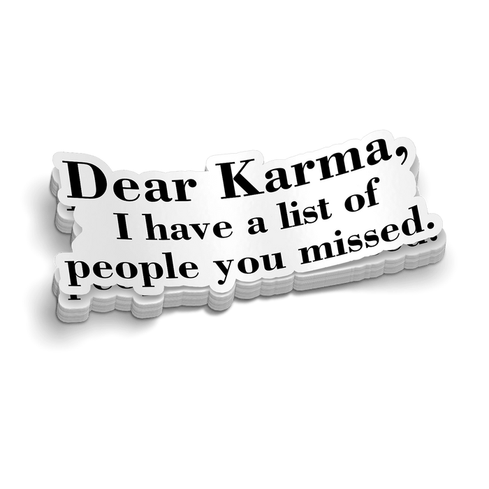 Karma Hard Hat Decal by Armed American Supply