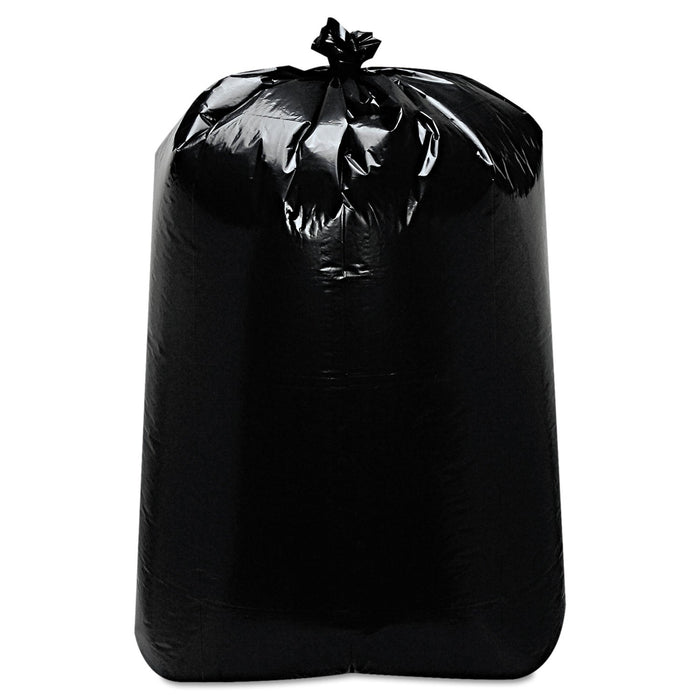 Trinity Plastics Low-Density Can Liners, 60 gal, 22" x 58", Black, 100/Carton