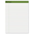 Ampad Earthwise by Ampad Recycled Writing Pad, Wide/Legal Rule, Politex Sand Headband, 40 White 8.5 x 11.75 Sheets, 4/Pack