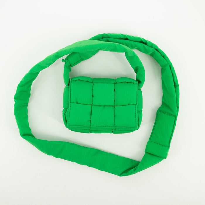 Bottega Green MIni Nylon Cassette Bag #1414 by Bolt Boutique
