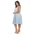 White Mark Plus Size Fit and Flare Dress, Size 2XL by Vanessa Jane