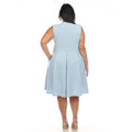 White Mark Plus Size Fit and Flare Dress, Size 2XL by Vanessa Jane
