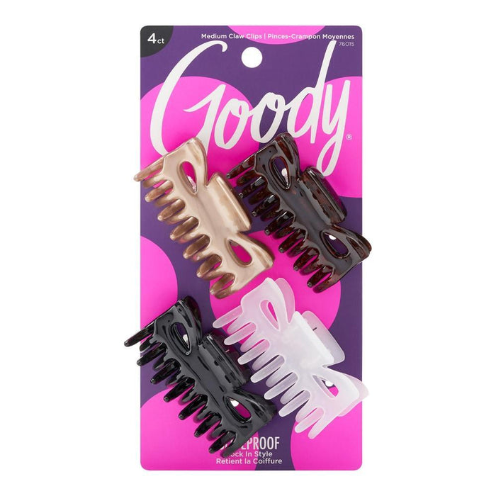 Goody Classics Medium Claw Hair Clips - 4ct by Pasteur Pharmacy