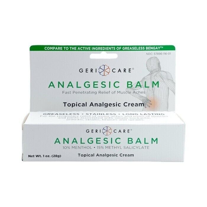 Geri-Care® Analgesic Balm – Muscle and Joint Pain Relief (1 oz Tube) by Pasteur Pharmacy