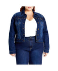 CITY CHIC Plus Size Kira Denim Jacket by Vanessa Jane