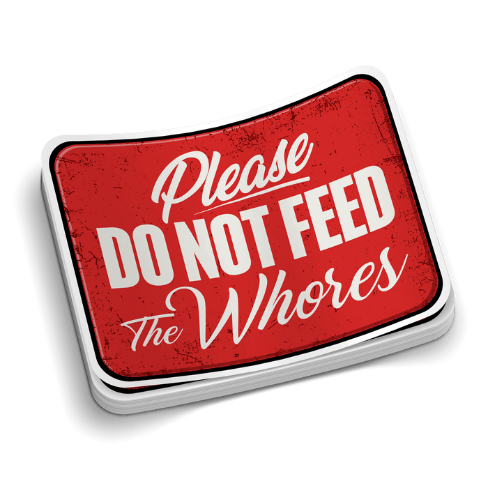 Do Not Feed - Hard Hat Decal by Armed American Supply