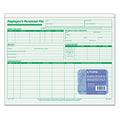 TOPS Employee's Record File Folder, Straight Tabs, Letter Size, Index Stock, Green, 20/Pack