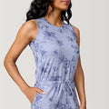 Free Country Womens Shirttail Dress - Medium Grey Blooms, Small by Vanessa Jane