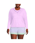 Lands End Long Sleeve Hooded Full Zip Upf 50 Rash Guard, Size 1X by Vanessa Jane
