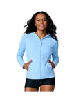 Free Country WomenS SunFree Full Zip UPF Sunshirt Cloud Large by Vanessa Jane