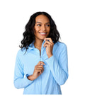 Free Country WomenS SunFree Full Zip UPF Sunshirt Cloud Large by Vanessa Jane