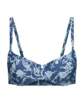 Adore Me Womens Tricia Swimwear Bikini Top - 32D/Floral Blue by Vanessa Jane
