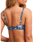 Adore Me Womens Tricia Swimwear Bikini Top - 32D/Floral Blue by Vanessa Jane