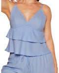 Adore Me Plus Size Brigita Pajama Cami and Pants Set - 3X Blue by Vanessa Jane