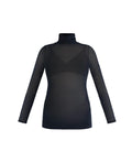 Motherhood Maternity Maternity Long Sleeve Bodycon Mesh Top Large by Vanessa Jane