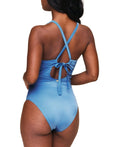 Adore Me Womens Joan Swimwear One Piece - Dark Blue, Large by Vanessa Jane