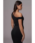 Jluxlabel Womens Raegan Off Shoulder Dress - Black, XL by Vanessa Jane