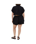 CITY CHIC Womens Jade Playsuit, Black - 16 / S by Vanessa Jane