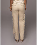 Jluxlabel Womens Better Half Linen Utility Pants - XL by Vanessa Jane