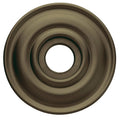 Baldwin 5148 Pair of Estate Rosettes for Privacy Functions Satin Brass and Black by Vanessa Jane