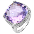 11.93 Carat Genuine Amethyst .925 Sterling Silver Ring by Bids.com