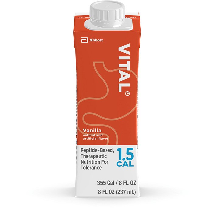 VITAL 1.5 CAL Peptide-Based Complete Therapeutic Nutrition, Institutional Liquid, 24 x 8 fl oz Reclosable Cartons by Pasteur Pharmacy