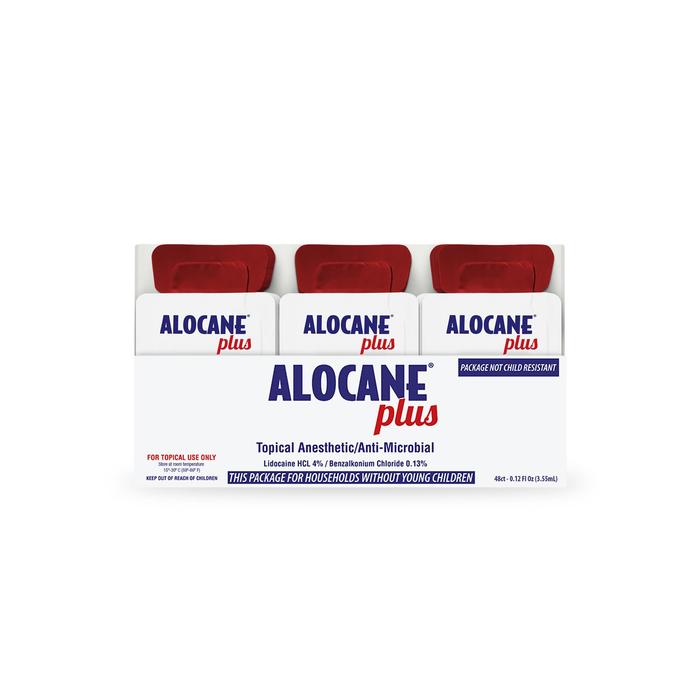 ALOCANE+ Topical Anesthetic Cream - 48 Single-Use Packets (0.12 oz each) by Pasteur Pharmacy