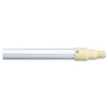 Rubbermaid Aluminum Threaded Plastic-Tip Broom/Sweep Handle, 1" dia x 57", Gray