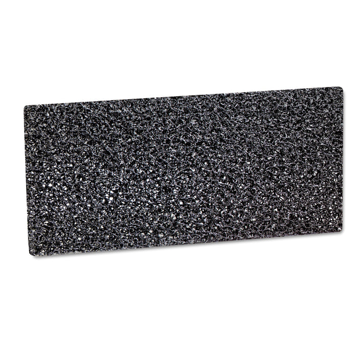 3M Doodlebug High-Productivity Stripping Pad, 4.63 x 10, Black, 10 Pads/Box, 4 Boxes/Carton