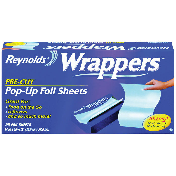 Reynolds Wrap Wrappers Pre Cut Pop Up Foil Sheets 50CT by Pasteur Pharmacy