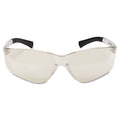 MCR BearKat Safety Glasses, Frost Frame, Clear Mirror Lens