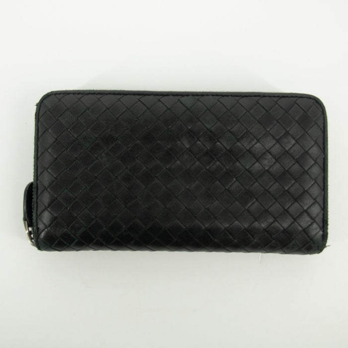 Bottega Black Intrecciato Weave Wallet #1443 by Bolt Boutique