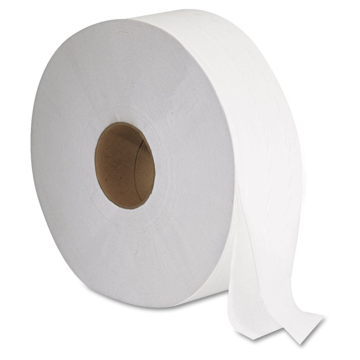 GEN JRT Jumbo Bath Tissue, Septic Safe, 2-Ply, White, 3.5" x 1,375 ft, 6 Rolls/Carton