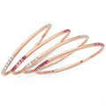 Inc Rose Gold-Tone 4-Pc. Set Colored Pave Bangle Bracelets by Vanessa Jane