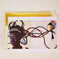 'GAMINE NSEREWA' S. Ross Browne Greeting Card: 5x7 Frame Ready by Adiva Naturals