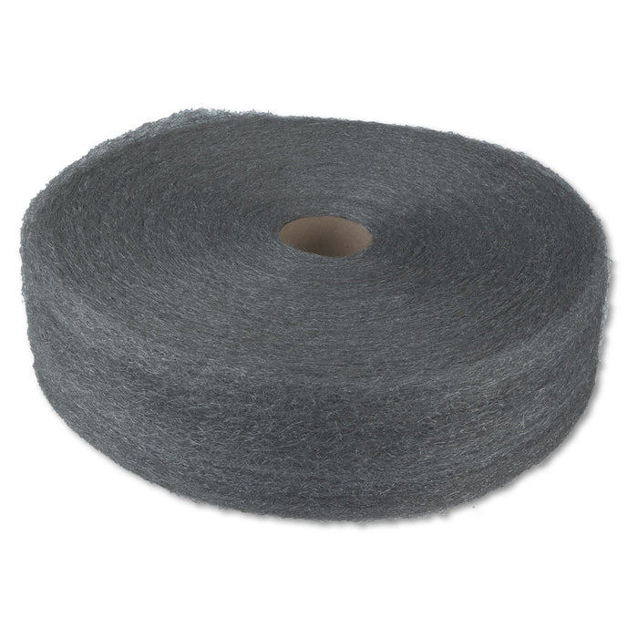 GMT Industrial-Quality Steel Wool Reel, #1 Medium, 5 lb Reel, 6/Carton