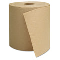 GEN Hardwound Towels, 1-Ply, 800 ft, Brown, 6 Rolls/Carton