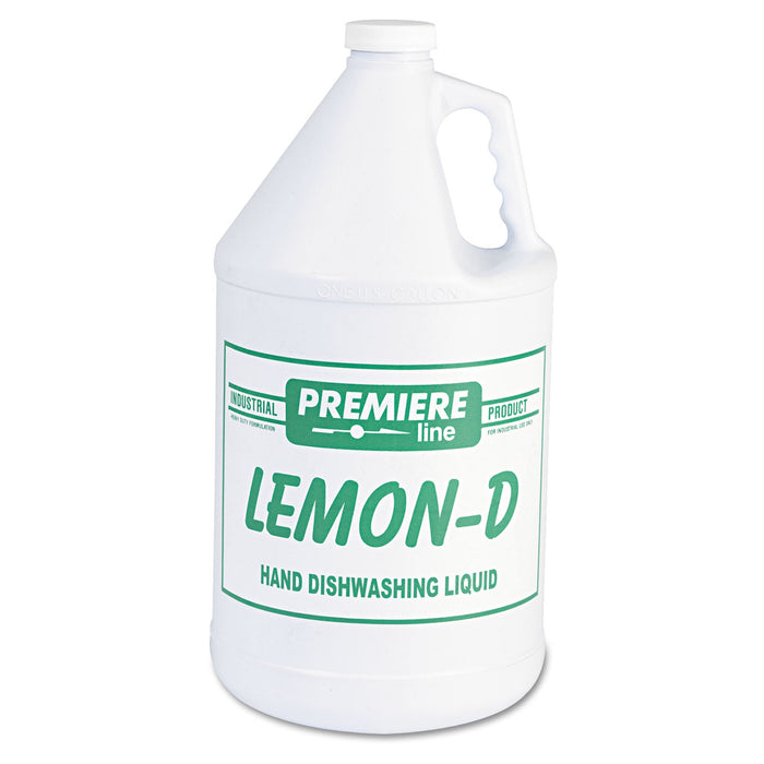 Kess Lemon-D Dishwashing Liquid, Lemon, 1 gal, Bottle, 4/Carton