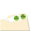 Avery Printable Self-Adhesive Removable Color-Coding Labels, 0.75" dia, Neon Green, 24/Sheet, 42 Sheets/Pack, (5468)