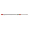 Unger Ergo Tele Pole, 8 ft, Aluminum/Red