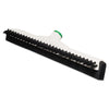 Unger Sanitary Brush with Squeegee, Black Polypropylene Bristles, 18" Brush, Moss Plastic Handle