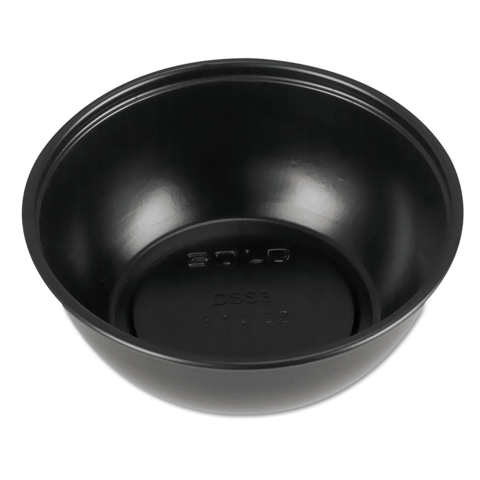 Dart Polystyrene Souffle Portion Cups, 2.5 oz, Black, 250/Bag, 10 Bags/Carton