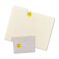 Avery Printable Self-Adhesive Removable Color-Coding Labels, 1.25" dia, Neon Orange, 8/Sheet, 50 Sheets/Pack, (5476)