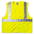 ergodyne GloWear 8210Z Class 2 Economy Vest, Polyester Mesh, Large to X-Large, Lime