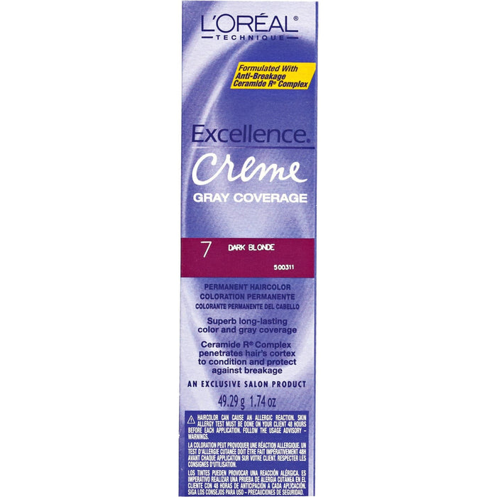 Loreal L’Oreal Excellence Creme Gray Coverage Permanent Hair Color 7 Dark Blonde by Pasteur Pharmacy