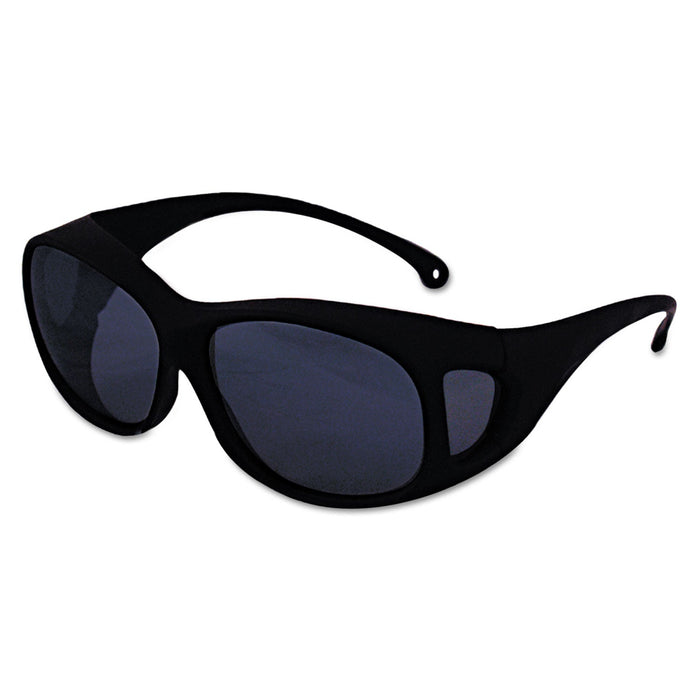 KleenGuard V50 OTG Safety Eyewear, Black Frame, Smoke Mirror Anti-Fog Lens