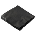 Hoffmaster Beverage Napkins, 2-Ply, 9 1/2 x 9 1/2, Black, 1000/Carton